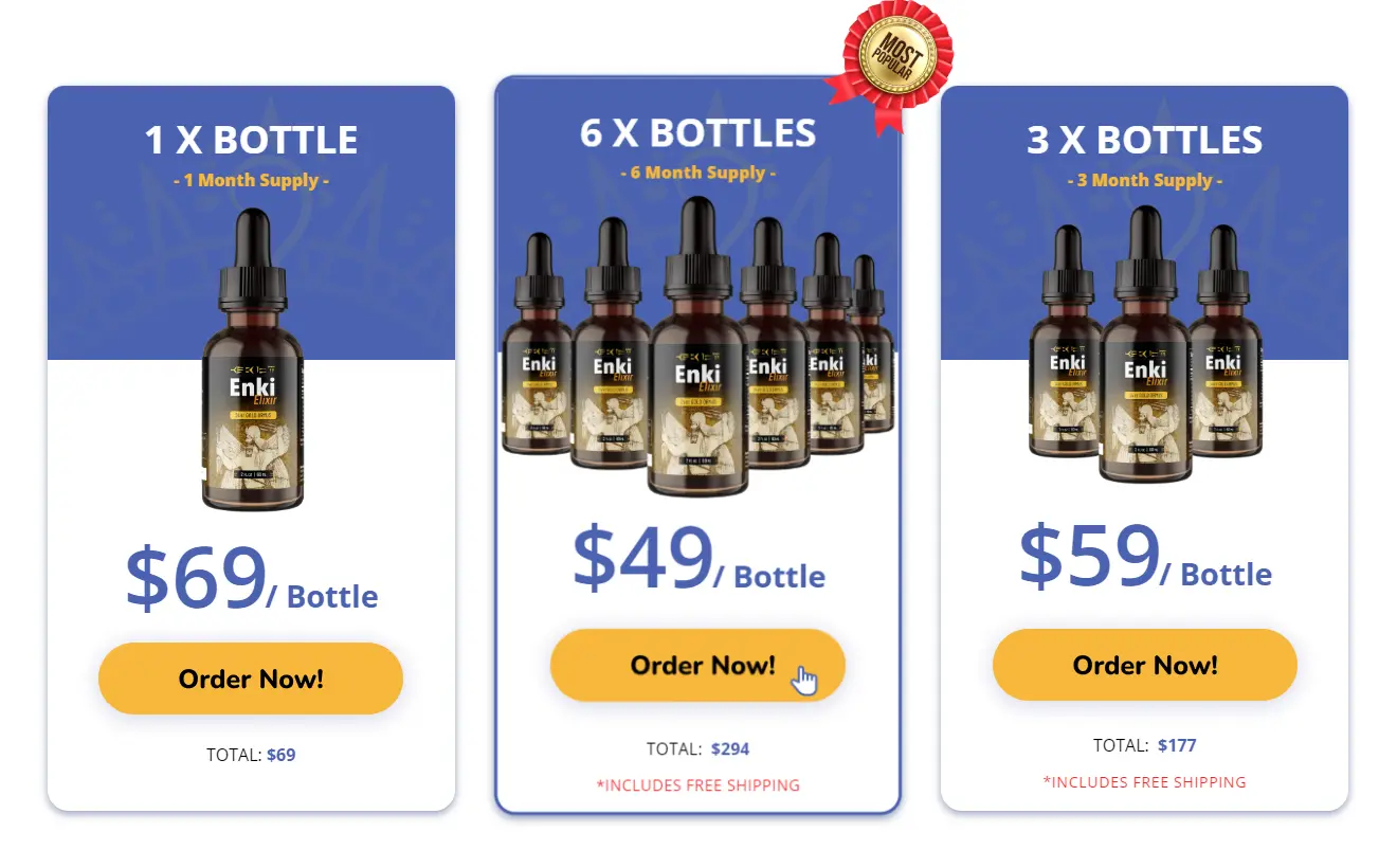 Enki Elixir order page